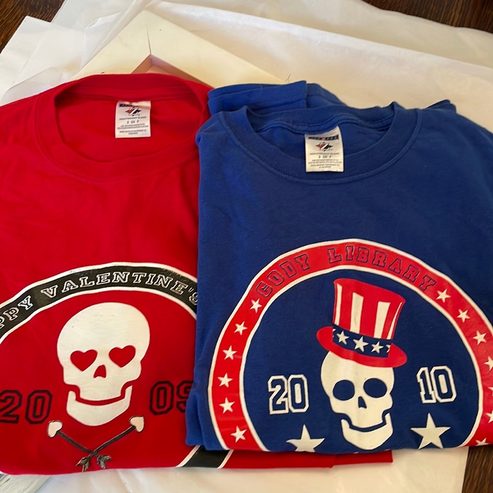 Two graphic tshirts